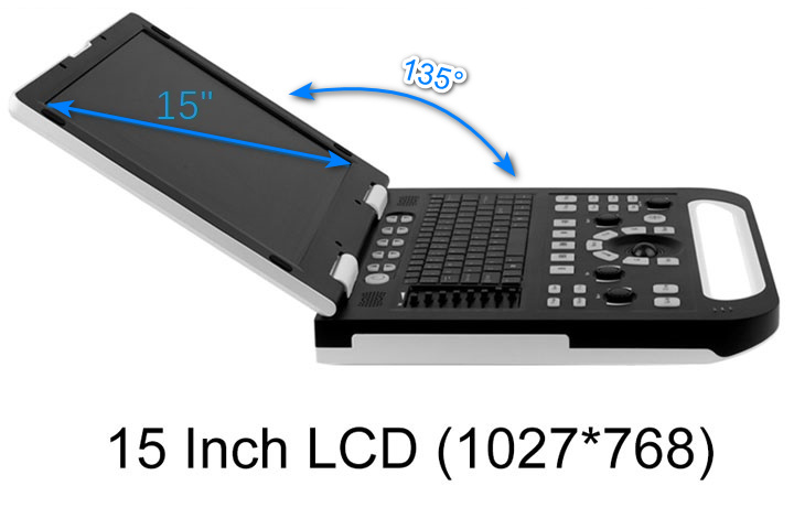 Escáner ultrasónico BN100 Laptop B para uso verterinario 02 pantalla de 15 pulgadas