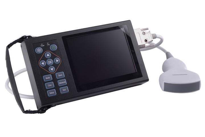 Escáner ultrasónico portátil tipo B BU202 con sonda de matriz convexa abdominal de 3,5 MHz